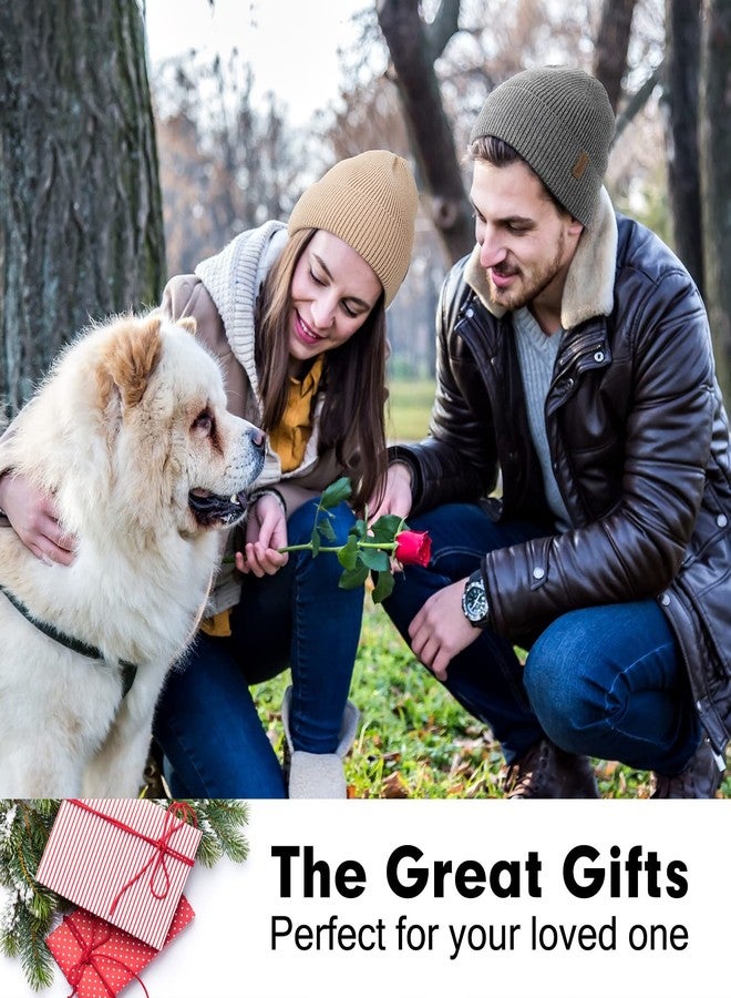 Wmcaps قبعات شتوية من Wmcaps للرجال والنساء، عبوة من قطعتين، قبعة مبطنة بالفرو، قبعة صوفية ناعمة ودافئة، قبعة تزلج للطقس البارد - Image 5